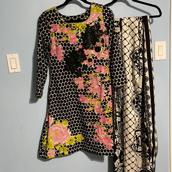 Other - Embroidered two piece dress